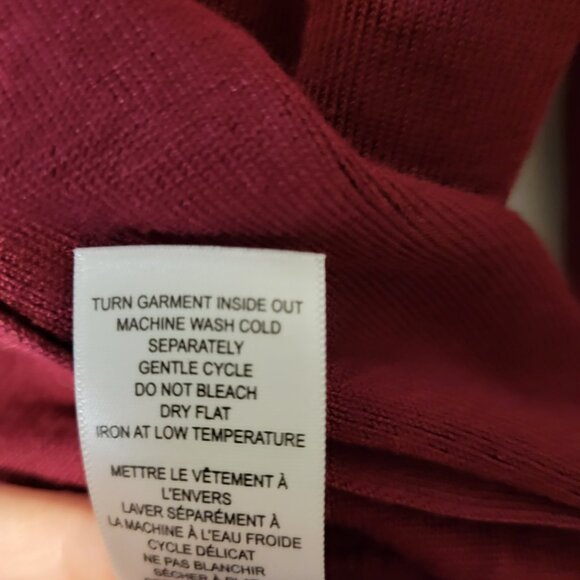 Cleo Burgundy Cardigan and Top Set Size Small - Picture 6 of 12